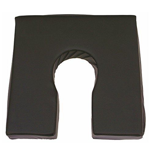 Ortotex - Cojín antiescaras, Fabricado con viscoelástica rosa, Producto Premium, Con forma de herradura, Dimensiones 42 x 42 x 7,5 cm, Se puede lavar