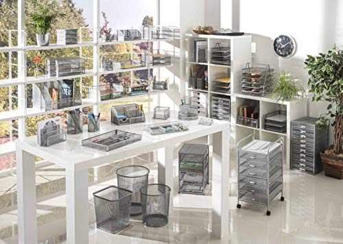 Osco LH1-SLV - Soporte para cartas de malla metálica, color plateado