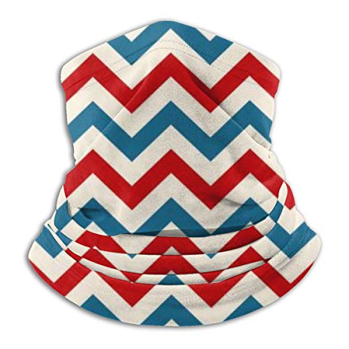 Osmykqe Sombreros Fondo Retro Patriótico Americano Colores 10"x11.6 Pulgada Invierno Cálido Terciopelo Forrado Bufanda de Cuello de Punto