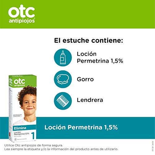 OTC loción antipiojos permetrina 1,5% caja 125 ml