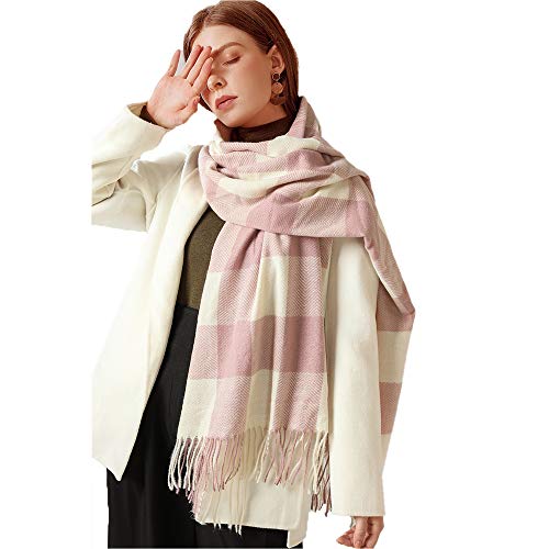 Otoño E Invierno Para Mujer Bufanda Simple A Prueba De Viento Cálido Chal Bufanda Poliéster Tejido Cálido Babero Viaje Diario Oficina