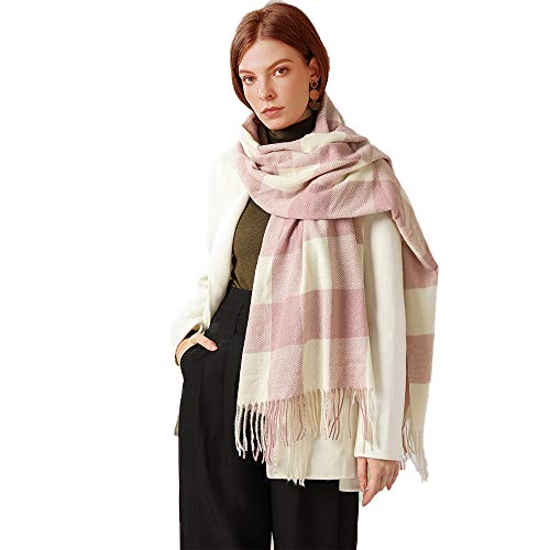 Otoño E Invierno Para Mujer Bufanda Simple A Prueba De Viento Cálido Chal Bufanda Poliéster Tejido Cálido Babero Viaje Diario Oficina