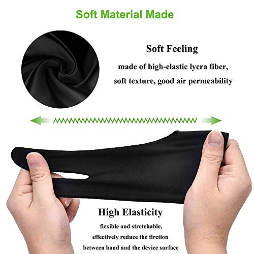 OTraki Guante Dibujo Anti Incrustantes para Tableta Gráfica Guantes Artritis Guante de Dos Dedos Tama?o Universal con Dos Dedos para Mano Derecha e Izquierda - Pack de 4