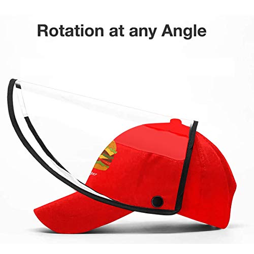 Otv9g Burger Cartoon Unisex Moda a prueba de polvo Protector solar desmontable Ajuste lavable Gorra de béisbol