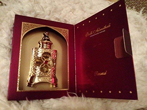 Oudh Al Methali - Arabian Designer Therapeutic Essential Perfume Oil Fragrance - Long Lasting Attar / Itar / Ittar - Alcohol Free - for Men and Women - hombre y mujer - Exquisite glass bottle by Rasasi