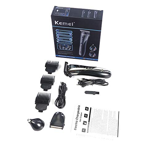 OurLeeme Beard Trimmer Kit Pelo Barba Nariz Oreja Ceja Máquina de corte de pelo inalámbrica a batería