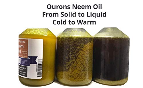 OURONS Aceite de Neem Puro - Aceite de semilla de Nim Premium prensado al frío de 500 ml