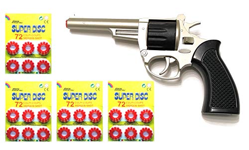 Outletdelocio. Revolver metalico del Oeste Nevada con 288 fulminantes en Aros de 12 tiros. 56159/4-63863