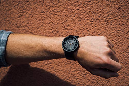 Ovi Watch - Negro Reloj de Madera Hombre - Simple y elegante para los que aprecian los productos naturales y hechos a mano
