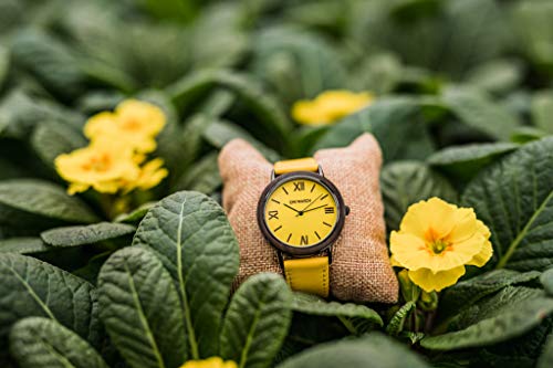 Ovi Watch - Reloj Amarillo de Madera