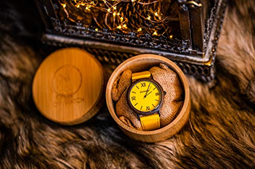 Ovi Watch - Reloj Amarillo de Madera