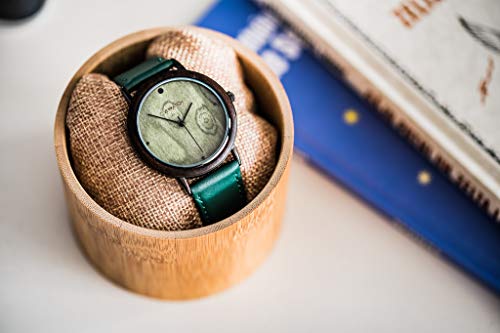 Ovi Watch - Verde Reloj Madera - Simple y elegante para los que aprecian los productos naturales y hechos a mano