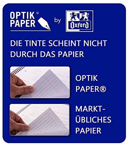Oxford 100050405 - Cuaderno de espiral (para zurdos, 10 unidades, cuadriculado, 80 hojas, A4, 90 g/m²)