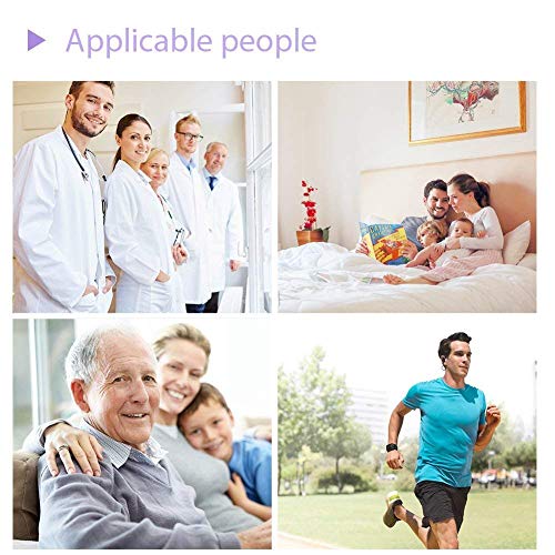 Oxímetro de Pulso, HYLOGY Pulsioxímetro de dedo, Portátil Pulsómetro Fácil de leer Pulsioxímetro de dedo Para el cuidado de la salud familiar (Blanco)