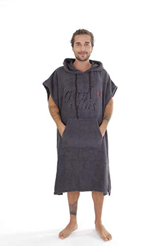 Pacifique Sud - Poncho Surf Good Vibes- 100% Algodón (Largo)