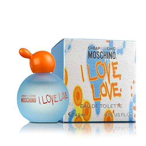 Pack 25 mini perfumes de mujer como detalles de boda para invitados Moschino I love love Eau de toilette 4,9 ml. original