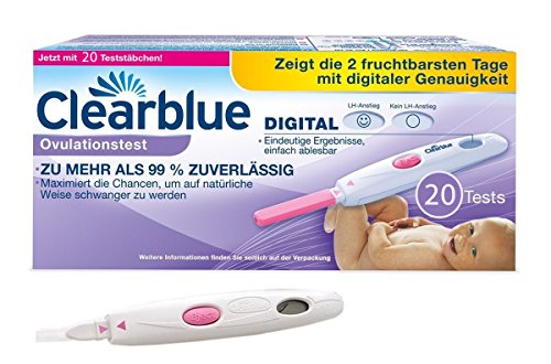 Pack Ahorro: 20 Pruebas de Ovulación Digital Clearblue + 2 Pruebas de Embarazo Fast & Easy Clearblue