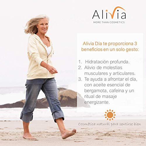 Pack ALIVIA Día y Noche. Crema hidratante corporal multifuncional: Hidratación, alivio del dolor muscular y articular, más efecto energizante o relajante. Cosmética natural para sentirse bien (400 ml)