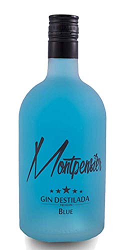 Pack de 2 botellas Montpensier Gin Premium. 5 destilaciones y 10 botánicos. Ginebra Andaluza. (Blue + Melón)