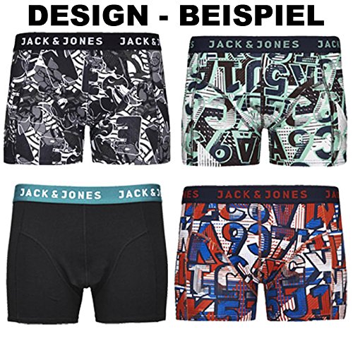 Pack de 4 calzoncillos tipo boxer Jack & Jones, tallas S, M, L, XL, XXL multicolor Large