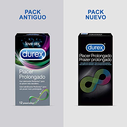 Pack Durex exclusivo con 12 condones estriados Durex Intense Orgasmic, 12 condones retardantes Durex Mutual Climax y 12 condones Placer Prolongado