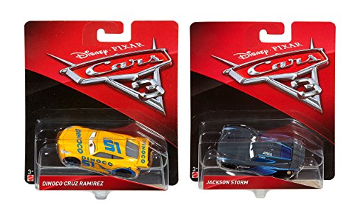 Pack Regalo Original 2 Coches Disney Cars 3 (Dinoco Cruz Ramirez, Jackson Storm)