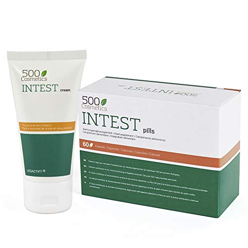 Packs 500Cosmetics Intest: Pastillas y Crema para prevenir y aliviar hemorroides (1)