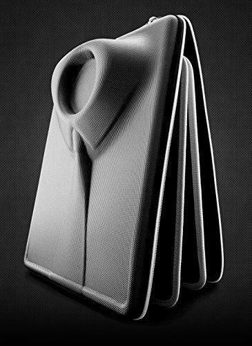 Packshi Bolsa para Camisas De Hombre Funda Camisas Viaje Sin Arrugas con Plegador para Transportar Organizador Maleta Regalo para Hombres Blanco