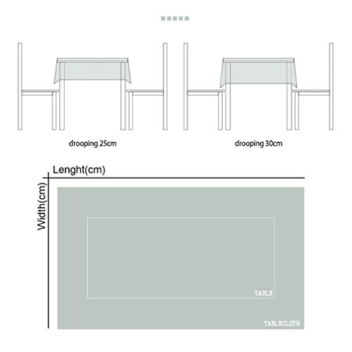 Pahajim Elegante Diseño de Estampado Floral Mantel Antimanchas Rectangular Impermeable Inicio Cocina Cena Picnic Mantel Decoración(Rectangular/Oval,140x220cm)