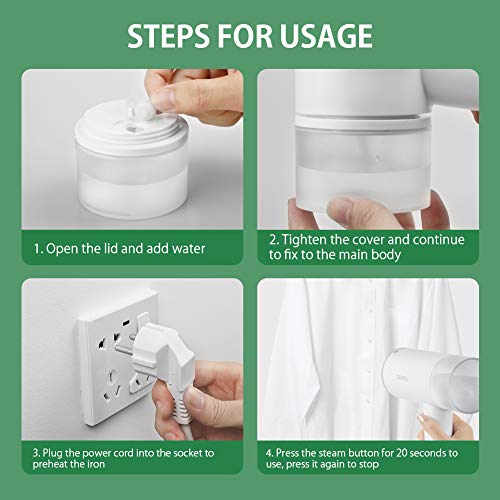 PAIPU Plancha Vertical Vapor Plancha Vapor Viaje 1200W, Depósito de 200mL, 20s Calentando Rápidamente, Plancha Vertical para Hogar y Viaje, La última Tecnología En 2020