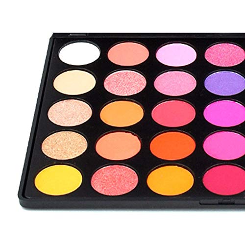 Paleta de sombra de ojos, 35 paletas de maquillaje de sombra de ojos de colores brillantes mate brillo - Set de cosméticos de sombra de ojos de larga duración y pigmento sedoso en polvo (35E)