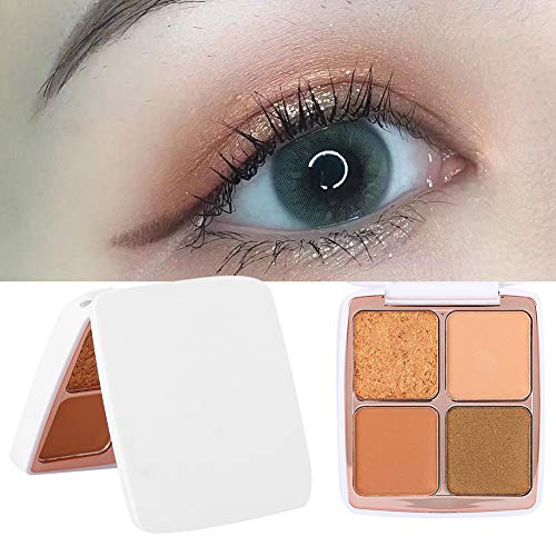 Paleta de sombras de ojos de 4 colores, sombra de ojos mate Sombra de ojos nacarada de larga duración Herramienta cosmética para ojos pigmentados Herramientas de maquillaje de ojos para Salom Home