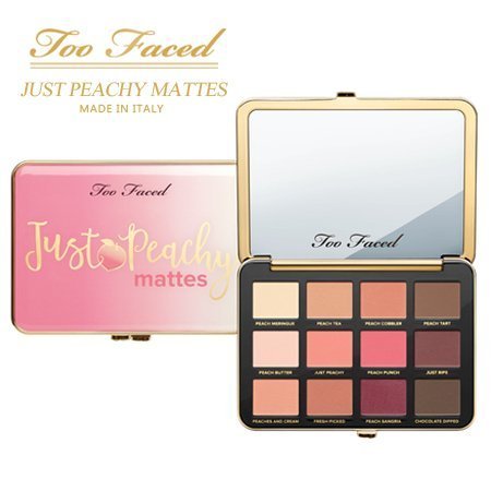 Paleta de sombras de ojos de terciopelo mate Just Peachy. Colección Peaches and Cream de TOO FACED