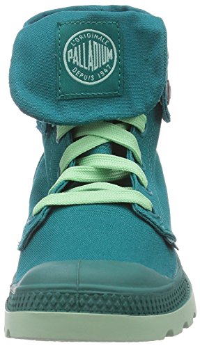 Palladium Duo Chrome Baggy - Botas Desert de Lona Unisex, Color Verde, Talla 36