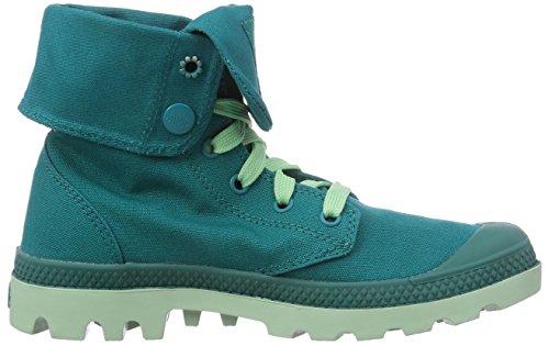Palladium Duo Chrome Baggy - Botas Desert de Lona Unisex, Color Verde, Talla 36