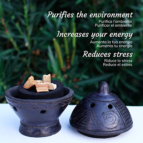 Palo Santo en Granos - Variedad Amarillo - 80 Gr - Incienso Natural chamánico Original para Quemar - Rituales, purificación, Aroma de Buen Humor, energía Positiva