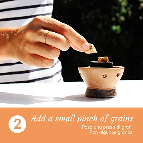 Palo Santo en Granos - Variedad Amarillo - 80 Gr - Incienso Natural chamánico Original para Quemar - Rituales, purificación, Aroma de Buen Humor, energía Positiva