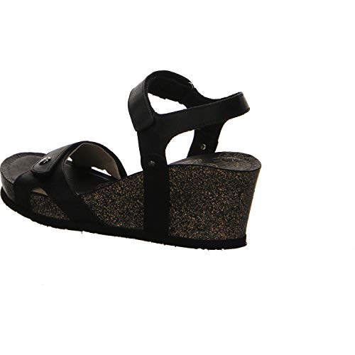 Panama Jack Julia Basics, Sandalia con Pulsera para Mujer, Negro (Negro B1), 38 EU