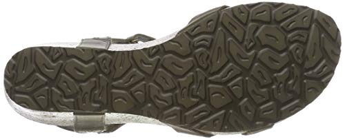 Panama Jack Julia Basics, Sandalia con Pulsera para Mujer, Verde (Kaki B9), 38 EU