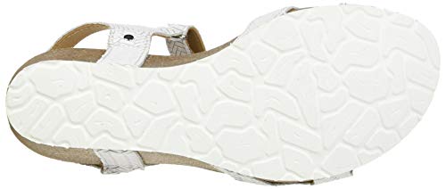 Panama Jack Julia Menorca, Sandalia con Pulsera para Mujer, Blanco (Blanco B5), 38 EU