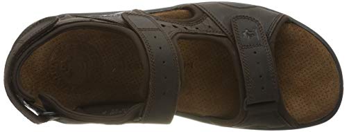 Panama Jack Salton Basics, Sandalias con Punta Abierta para Hombre, Marrón (Marron C1), 43 EU