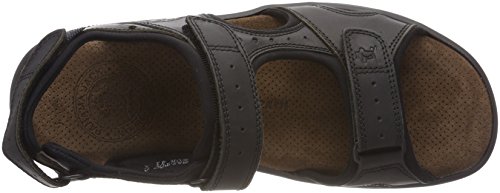 Panama Jack Salton Basics, Sandalias con Punta Abierta para Hombre, Negro (Negro C2), 42 EU