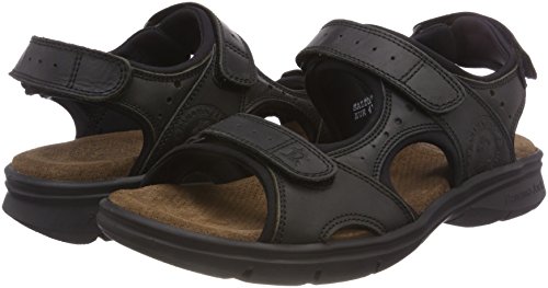 Panama Jack Salton Basics, Sandalias con Punta Abierta para Hombre, Negro (Negro C2), 42 EU