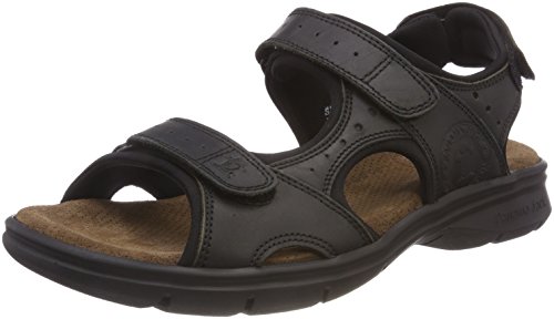 Panama Jack Salton Basics, Sandalias con Punta Abierta para Hombre, Negro (Negro C2), 42 EU