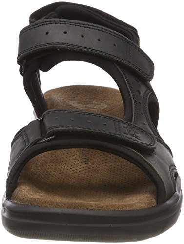 Panama Jack Salton Basics, Sandalias con Punta Abierta para Hombre, Negro (Negro C2), 42 EU