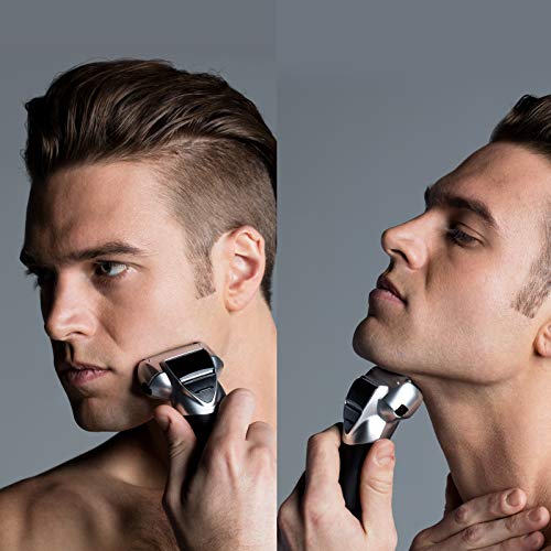 Panasonic ES-SL33-S503 - Afeitadora eléctrica para hombre, Wet&Dry, recargable, 3 hojas de acero inoxidable, 13.000 oscilaciones, 100% lavable, plata