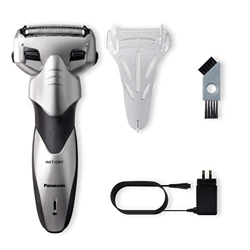 Panasonic ES-SL33-S503 - Afeitadora eléctrica para hombre, Wet&Dry, recargable, 3 hojas de acero inoxidable, 13.000 oscilaciones, 100% lavable, plata