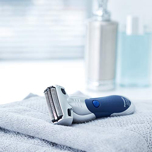 Panasonic ES-SL41-S503 - Afeitadora en seco y húmedo, 3 hojas, 3 cabezales con cuchillas nano pulidas de 30°, plateado