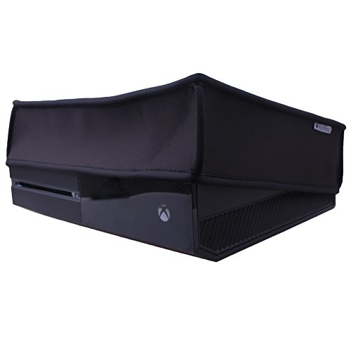 Pandaren® prueba de polvo Funda de neopreno cubierta protectores para Xbox One (negro)