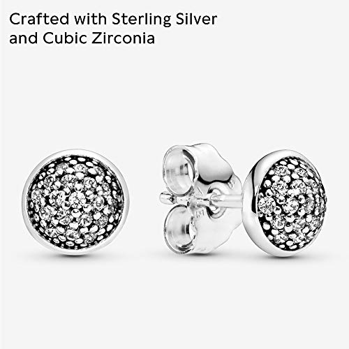 Pandora 290726CZ – Pendientes de mujer de plata de ley 925, circonita blanca